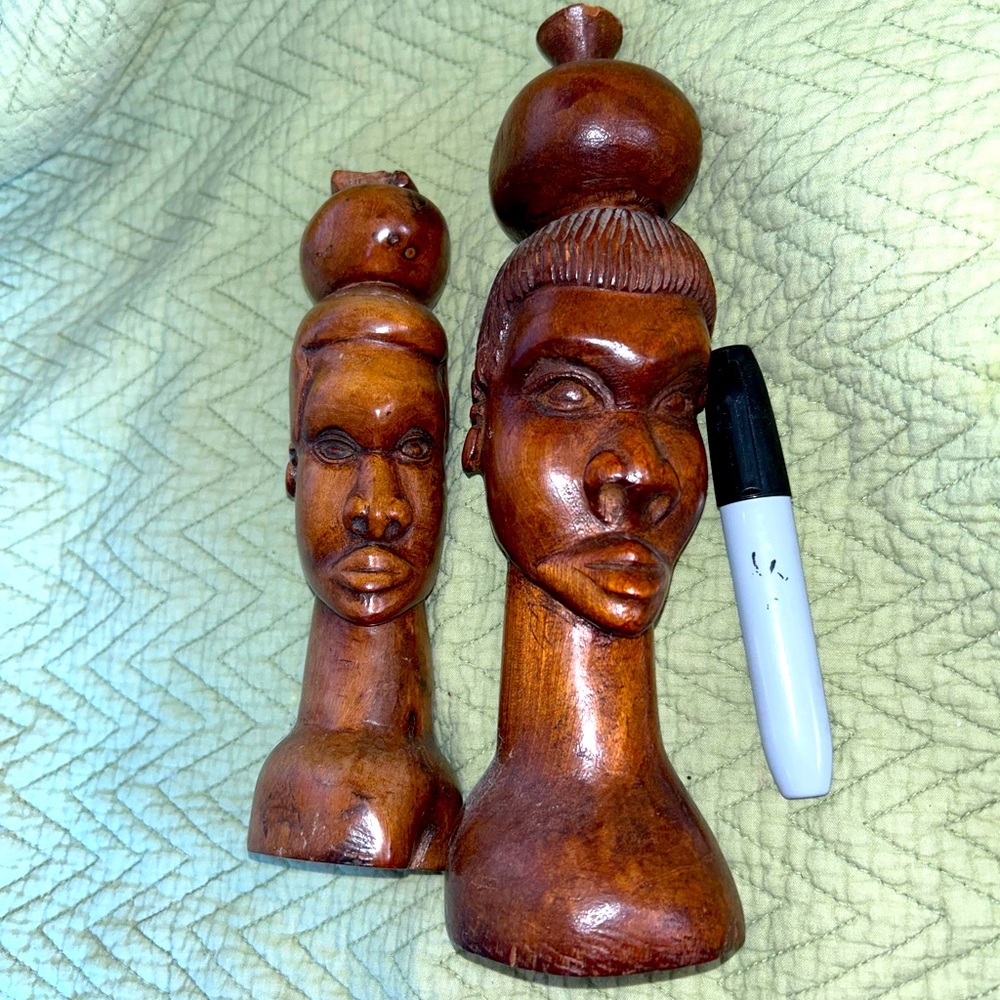 Wooden statues